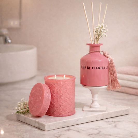 Aura Sculpting Candle & Diffuser Set  – Aura Blush