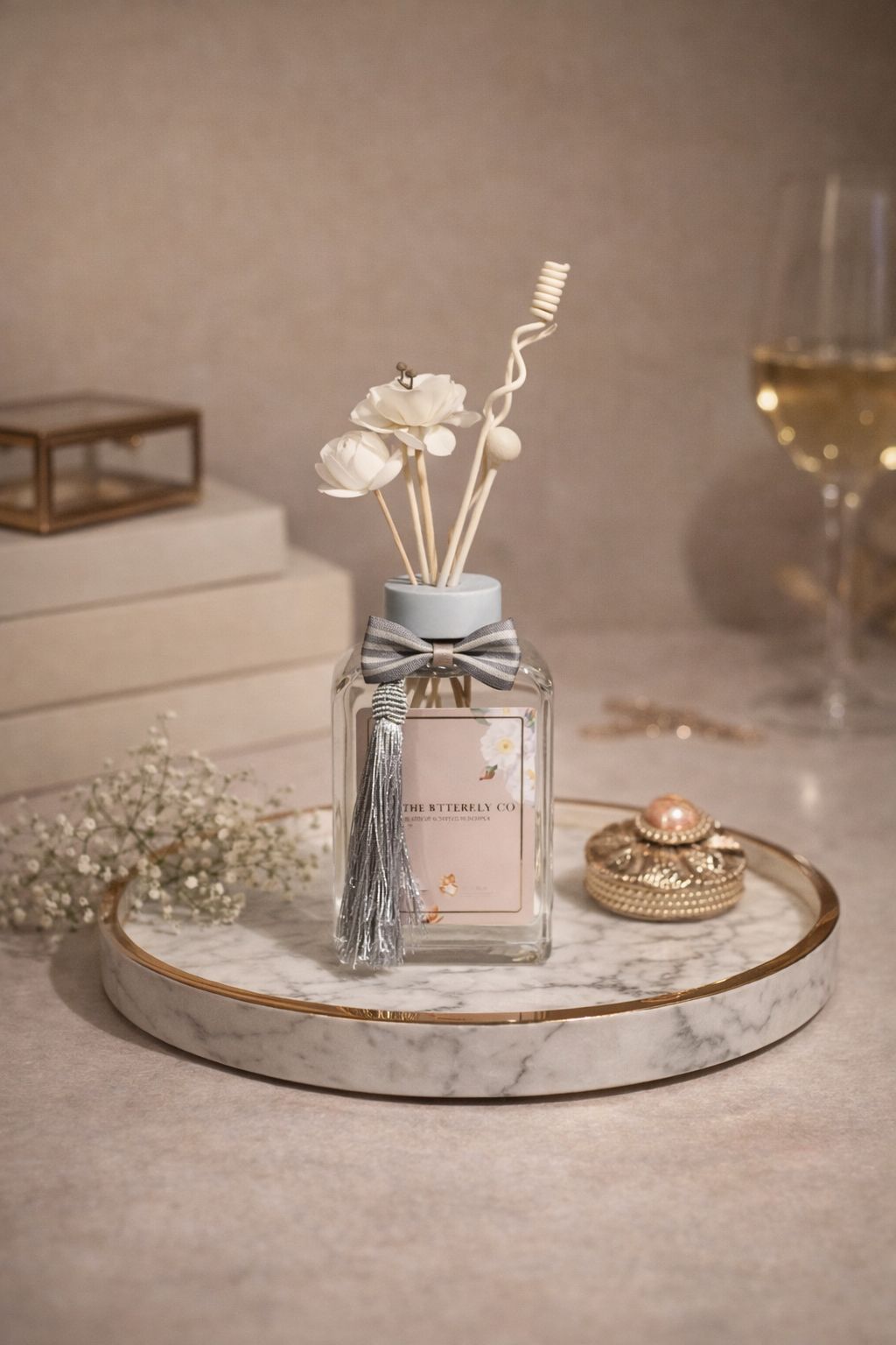 Aura Floral – Powder Blue