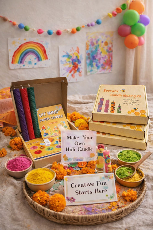 DIY Beeswax Candle Making Kit – 12 Colours