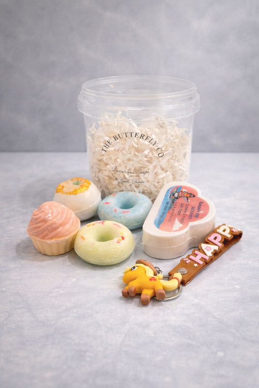 Bucket Bath Bombs (5 Pieces + Toy Key Chain)