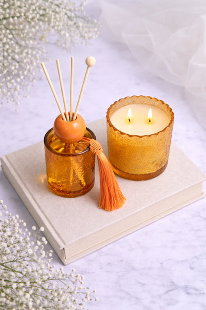 Aura Jar Set – Amber Gold