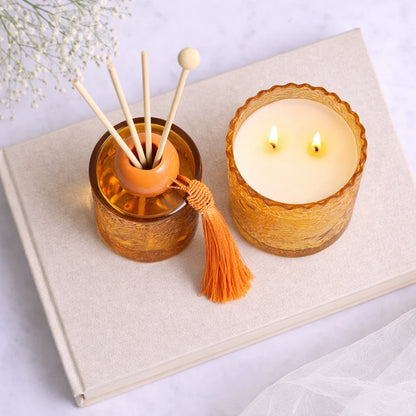 Aura Jar Set – Amber Gold