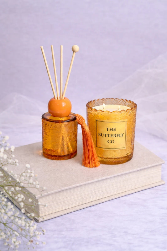 Aura Jar Set – Amber Gold