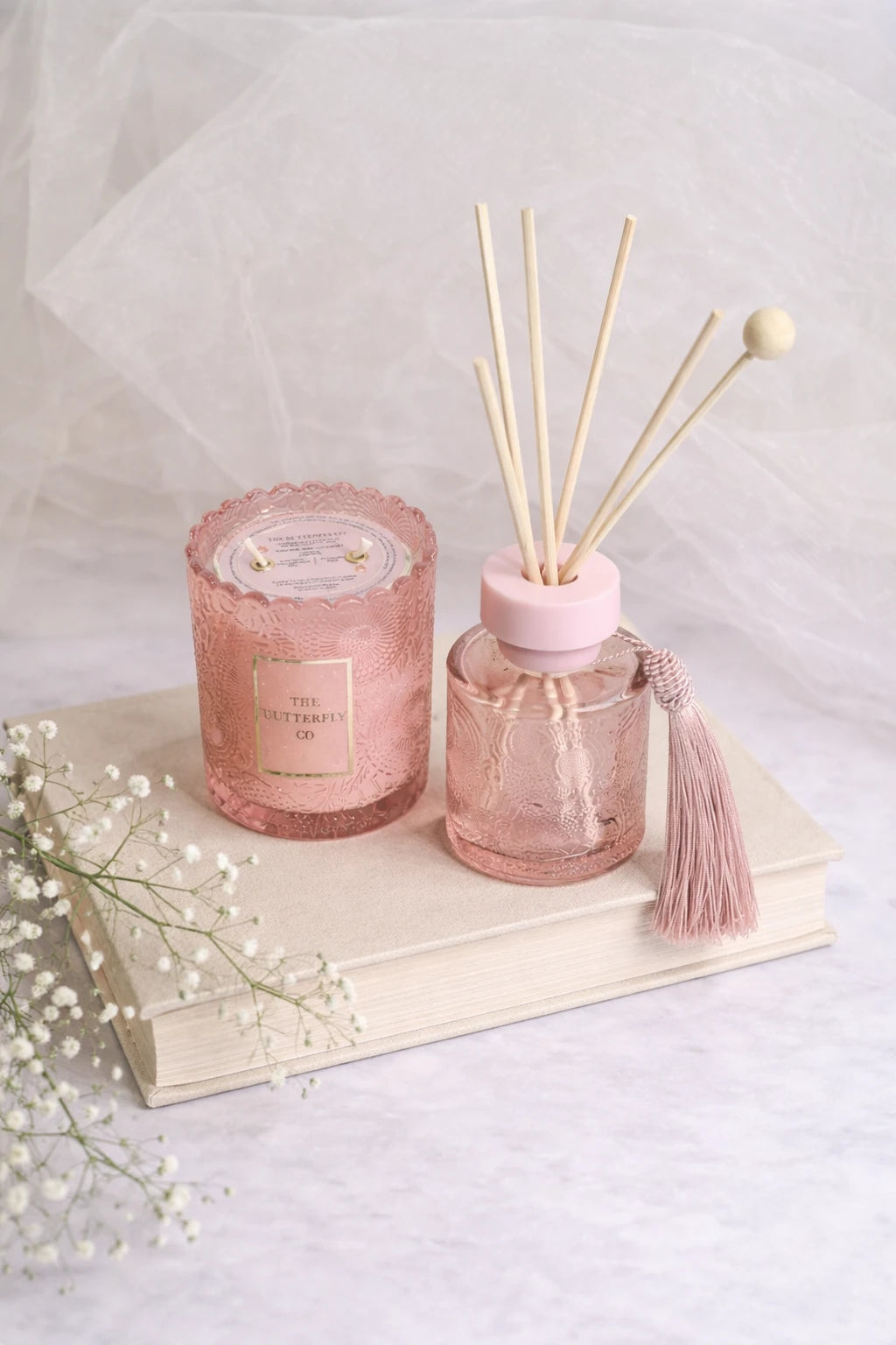 Aura Jar Set – Blush Rose