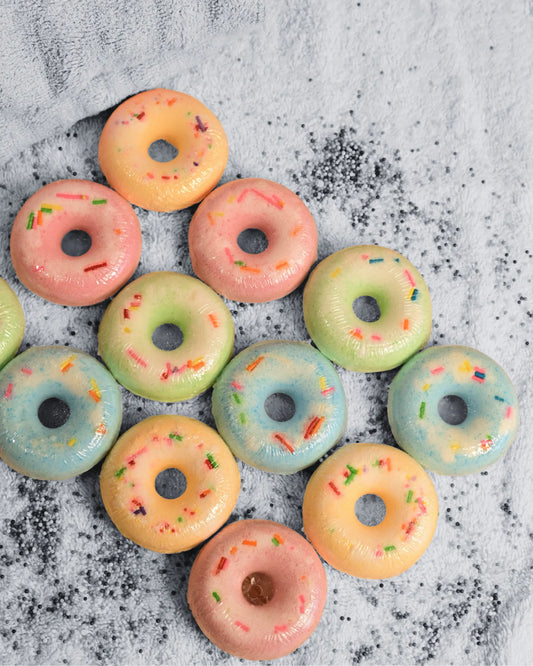 Mini bath bombs (4 Pieces + Toy Key Chain)